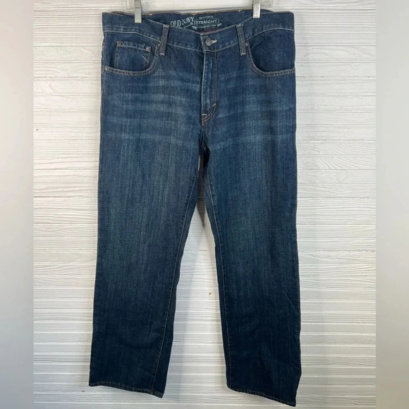 Old Navy The Authentic Straight Leg Jeans Size 38x34 - Picture 2 of 12